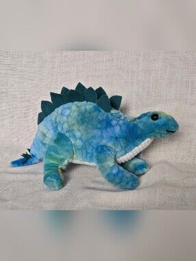 Daiso Blue and Green Stegosaurus Plush Dinosaur Hug Pillow NWT